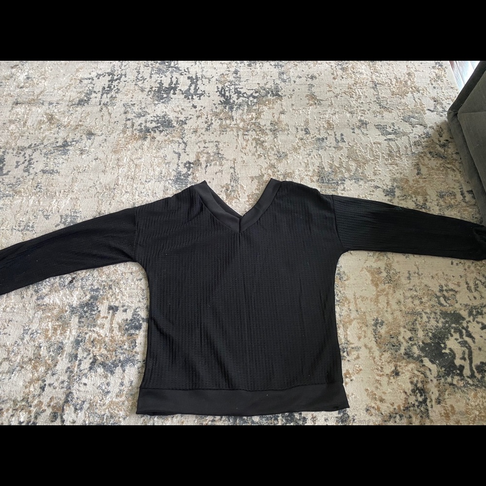 Women’s black knitted sweater